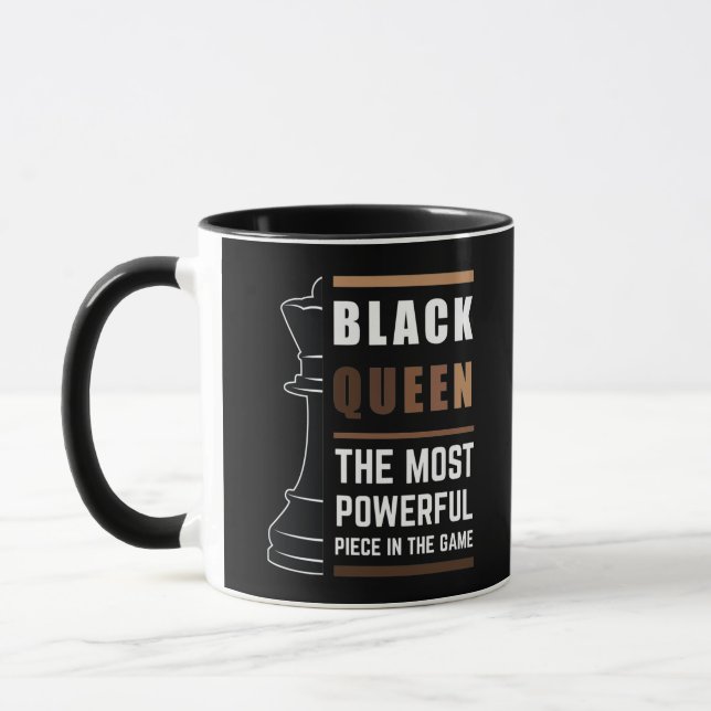 Taza Reina Negra La Pieza Más Poderosa Del Juego 1 (Izquierda)