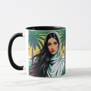 Taza "Reina pop saudita - Audaz patrimonio artístico de