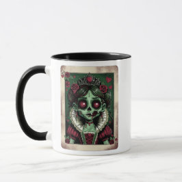 Taza Reina Victoriana de Corazones Zombie