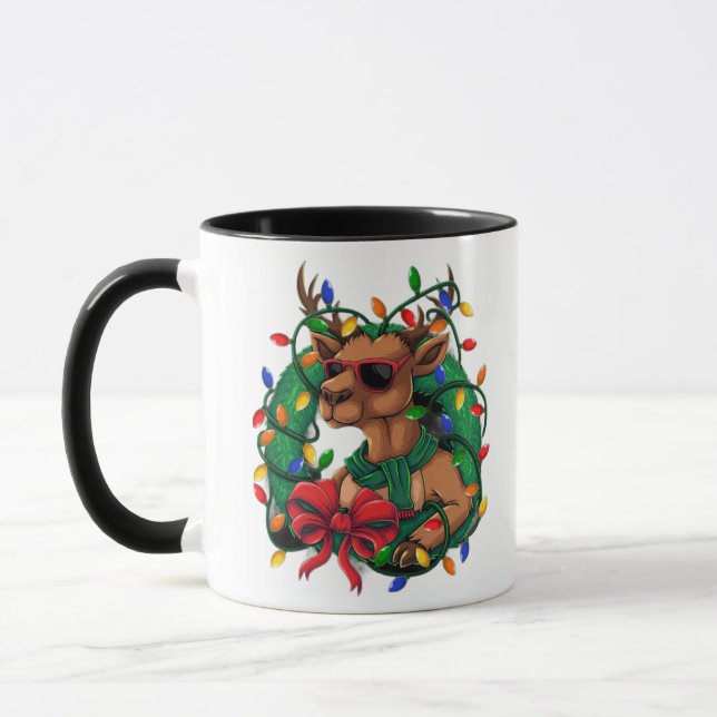 Taza Reindeer an wreath Mug (Izquierda)