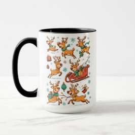 Taza Reindeer Games – Christmas Cartoon Mug