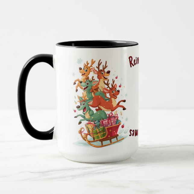 Taza Reindeer Games Mug - Holiday Gift (Izquierda)