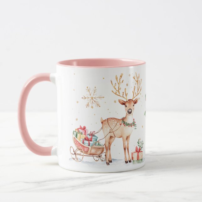 Taza Reindeer Sleigh Navidades Mug (Izquierda)