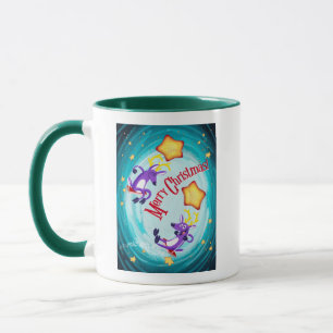 Taza REINDEER SWER EN UNA ESTRELLA de Jeff Willis Art