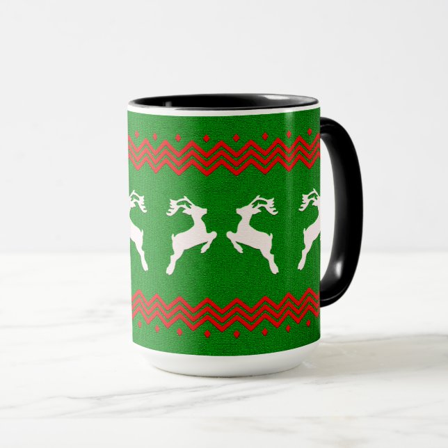 TAZA REINDEER XMAS, REINDEER PATTERNS (Anverso derecho)