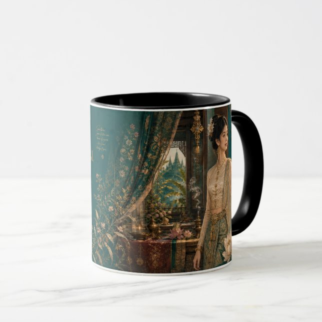 Taza Reino de Tailandia. (Anverso derecho)