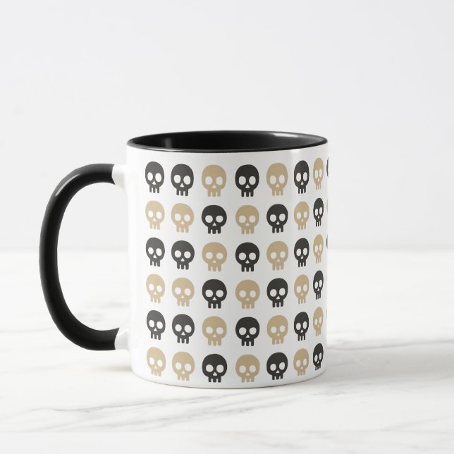 Taza Rejilla de cráneo chic (Izquierda)