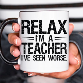 Taza Relájate, soy un café de cumpleaños divertido para