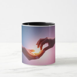 Taza Relájate y rejuvenece: Mug "Manos de curación"