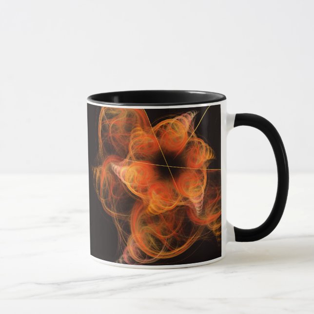 Taza Relámpagos Resumen Café Mug (Derecha)