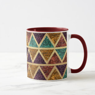 Taza Relieve metalizado dorado con clase de los