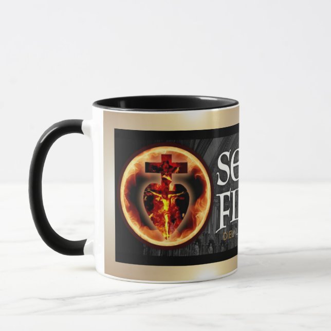 Taza Religioso católico Sensus Fidelium Crucifix (Izquierda)