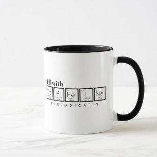 Taza Rellenar con cafeína periódicamente