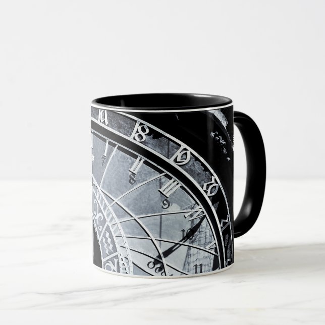 Taza Reloj astronómico y esqueleto de Praga/Checia (Anverso derecho)