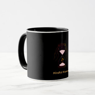 Taza Reloj de Arena de Momentos de Meditación   Estétic