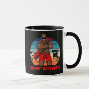 Taza Reloj de niña Bigfoot salvavidas de playa divertid