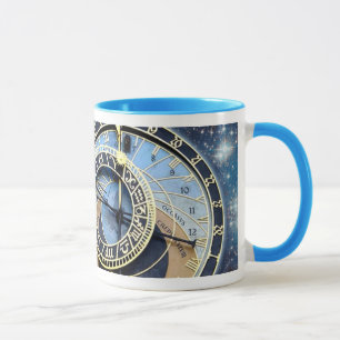 Taza Reloj-Time y espacio astronómicos de Praga