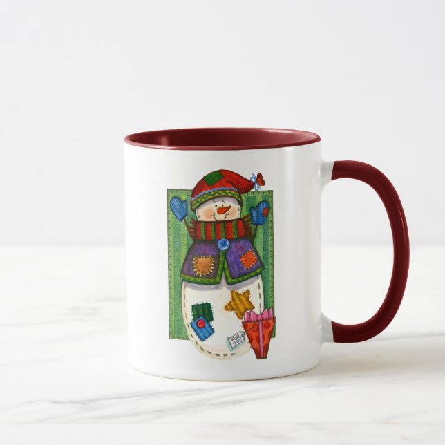 Taza Remiendos del muñeco de nieve (Derecha)
