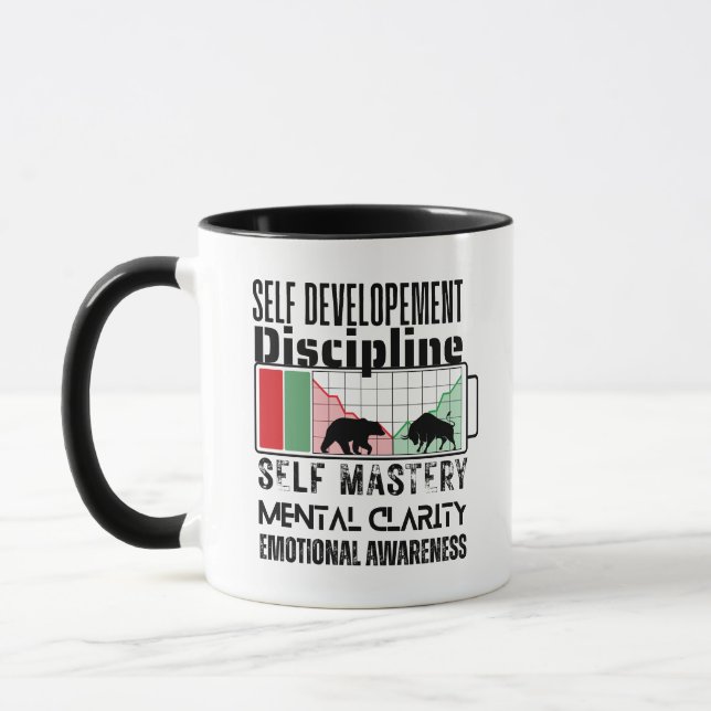 Taza Reminder and motivation | Forex mindset | Marble (Izquierda)