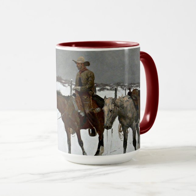 Taza Remington - Caída del Cowboy (Anverso derecho)