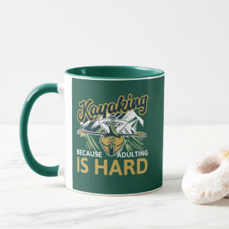 Taza Remo en kayak Porque Ser Adulto Es Difícil Mujer