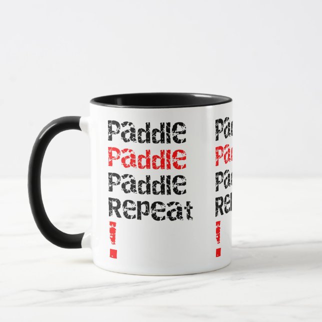 Taza Remo... Repetir - Diseño de tablero de aletas de p (Izquierda)