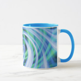 Taza Remolinos azules del verde de N