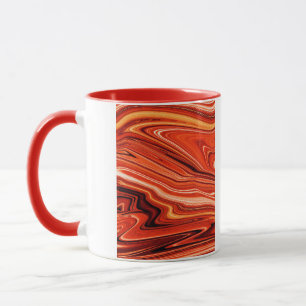 Taza remolinos de pintura de lava