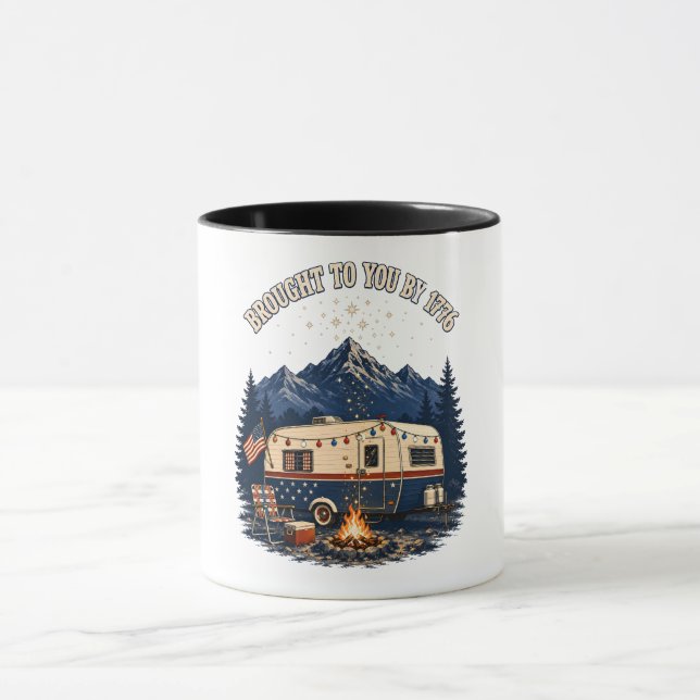 Taza Remolque de Camping 4 de Julio Montañas (Centro)