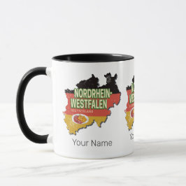 Taza Renania del Norte Westfalia Alemania Retro NRW Sou