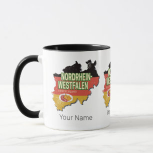 Taza Renania del Norte Westfalia Alemania Retro NRW Sou