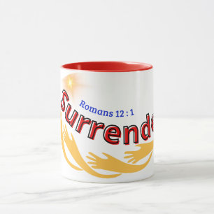 Taza Rendirse (Romanos 12:1) Mug & Cup