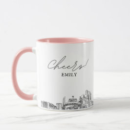 Taza Reno Arch Skyline Boda personalizado Coffee Mug