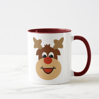 Taza Reno feliz del día de fiesta