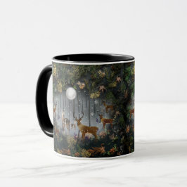 Taza Renos Adorables De Noche