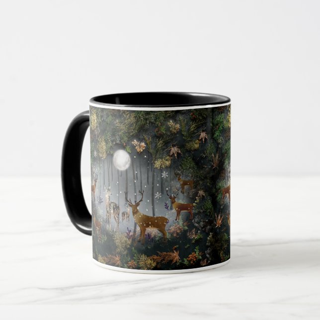 Taza Renos Adorables De Noche (Anverso izquierdo)