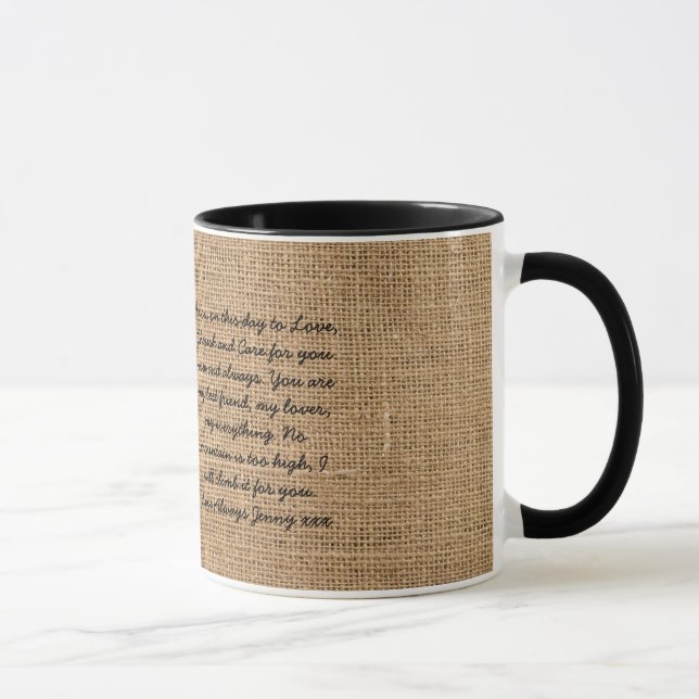 Taza Renovación de voto Regalo para marido o mujer pers (Derecha)