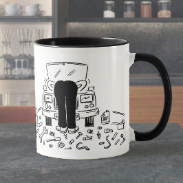 Taza Reparaciones de Autos Divertidos Mecánico de Autos