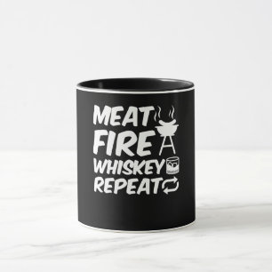 Taza Repetición de Whiskey de Fuego de Carne   Cera de 