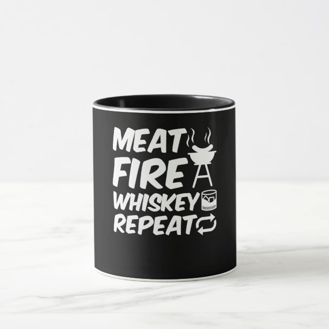 Taza Repetición de Whiskey de Fuego de Carne | Cera de  (Centro)