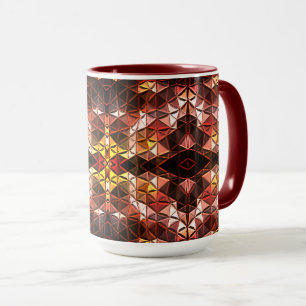 Taza Repetida de triángulo rojo que genera formas extra