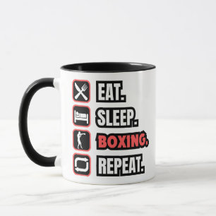 Taza Repetir el Boxeo de sueño