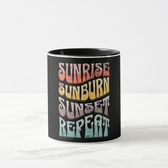 Taza Repetir Sunrise Sunburn Sunset (Centro)