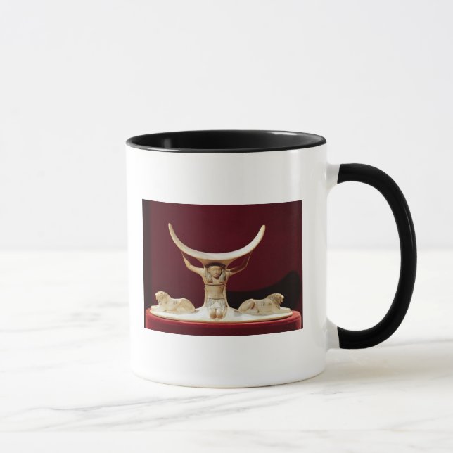 Taza Reposacabezas con Shu, dios egipcio del aire (Derecha)