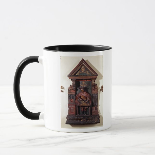 Taza Representación de St. Crispin en su banco de (Izquierda)