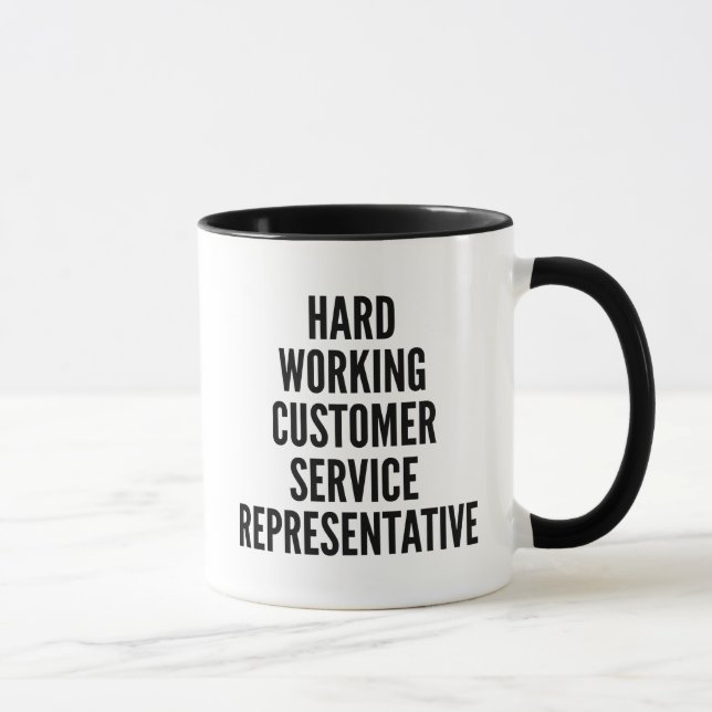 Taza Representante de servicio al cliente de trabajo du (Derecha)