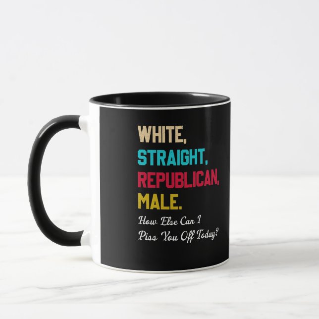 Taza Republicano republicano franco blanco macho gracio (Izquierda)