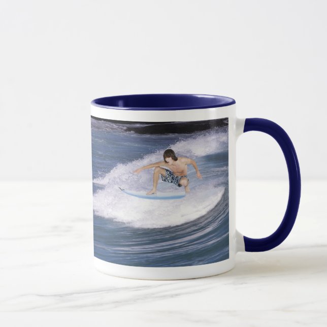 Taza ¡Resaca para arriba!  ¡Coja la onda! (Derecha)