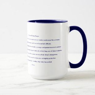 Taza Rescate inspirador de la fe del rezo del oficial