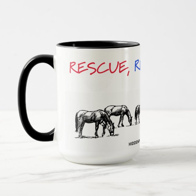 Taza Rescate, rehabilitación, cambio de color del café  (Izquierda)